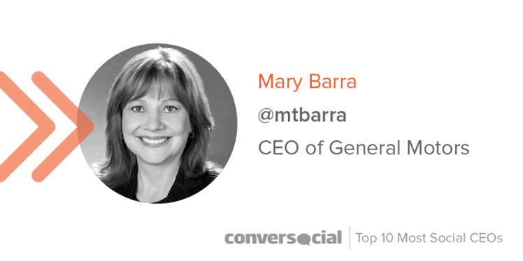 The 10 Most Social Media Minded CEOs - Mary Barra