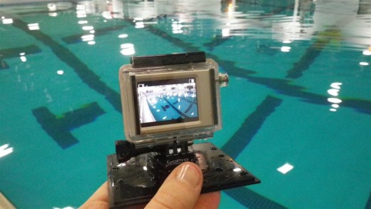 Analyzing your swim technique in the pool with the GoPro HD