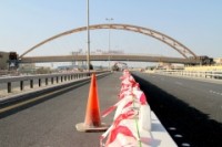 Bridge installed to give Navy base in Bahrain easy access to waterfront
