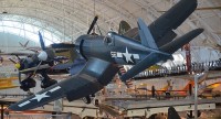 Steven F. Udvar-Hazy heart: Vought F4U-1D Corsair, with P-40 Warhawk in history