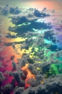 superb picture taken from a plane above clouds and a rainbow %twitter.com/rZbJtEIVD4