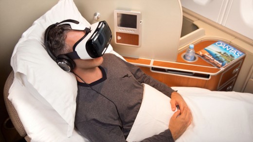 Qantas Will offer Passengers virtual reality In-Flight