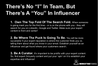 There’s No “I” In group, but There’s A “You” In Influencer