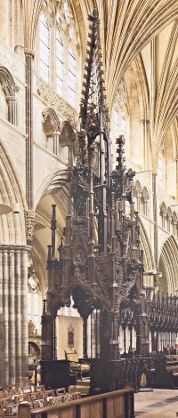 A throne like a church spire