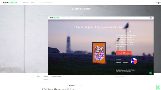 Kickstarter provides mission Pages a good looking Facelift