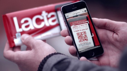 cell App Helps people location Love Notes On Lacta Chocolate Bar Wrappers