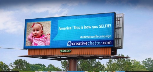 Lamar outside #UltimateSelfieCampaign Awards Digital Billboard repute to those that Make Charitable Donations