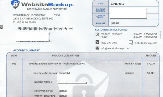learn how to keep away from Scams Like WebsiteBackup fake invoice