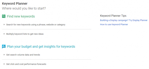 Google checking out New keyword Planner Interface?