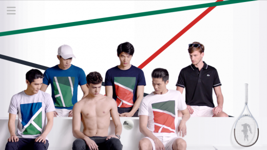 This Lacoste Interactive Tennis fit Doubles As An E-commerce apparel website