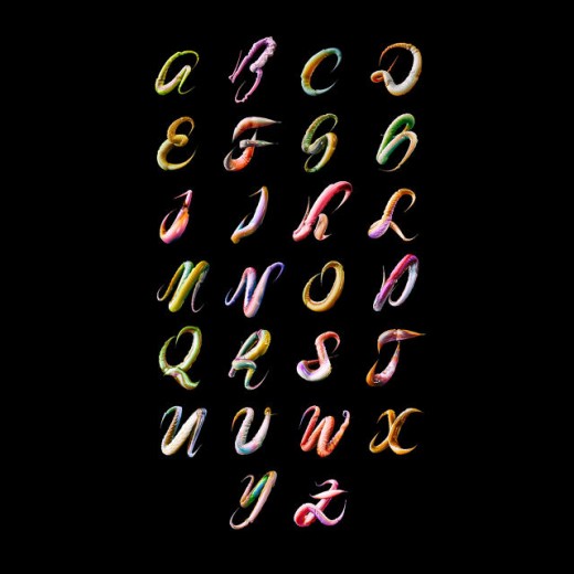 A Slimey Typeface Modeled After insects And Undersea Creatures