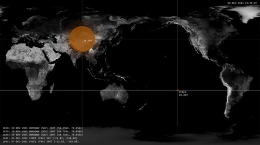 Visualized: every Haunting Nuclear Bomb Detonation given that 1945