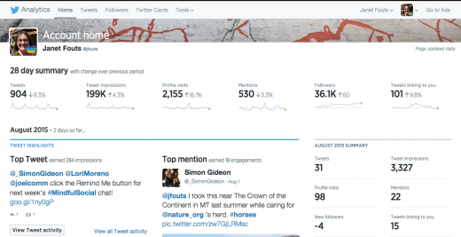 Twitter’s better Analytics Dashboard