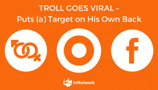 Troll Goes Viral – places (a) target on His own back