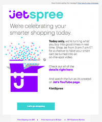 Jet Tries Quirky Branding Effort That Turns consumers’ purchasing Carts Into movies