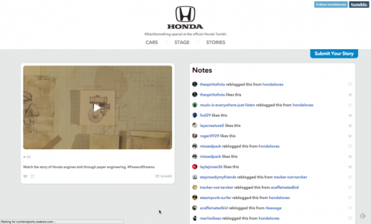 Honda Follows Through Online After Debut Of Stunning 2-Minute “Paper” Animated TV Spot