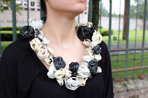 This jewellery Is Trash, actually–it’s jewellery constructed from Trash