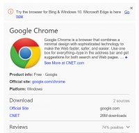 Bing Pushes Microsoft’s part Browser When folks seek for “Chrome” Or “Firefox”