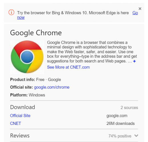 Bing Pushes Microsoft’s part Browser When folks seek for “Chrome” Or “Firefox”