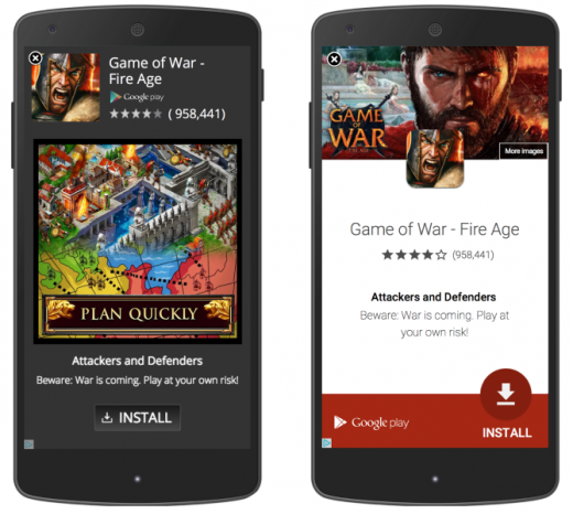 Google Debuts New In-App Interstitial Designs For App set up And text advertisements