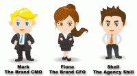 the logo’s CMO, Its CFO And An agency Shill walk into a Bar…