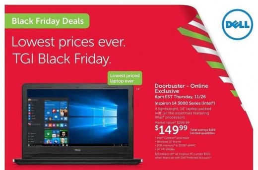 Black Friday 2015: Dell bargains Xbox One For $299.99, Alienware 15 computer For $1,199