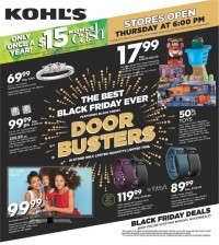 Black Friday 2015: Doorbusters include Sony, Xbox And HDTV At Kohl’s