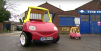 Brothers construct lifestyles-sized version of Little Tikes Toy automobile for Charity