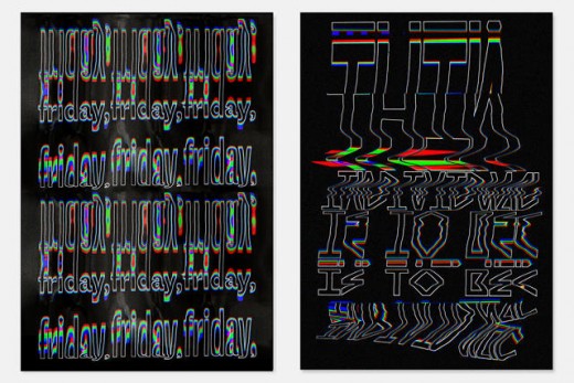 10 Glitchy Type Posters That Look Like A Photocopier Went Haywire
