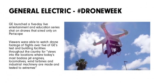GE #Droneweek Returns, Demonstrates a special aspect Of Periscope