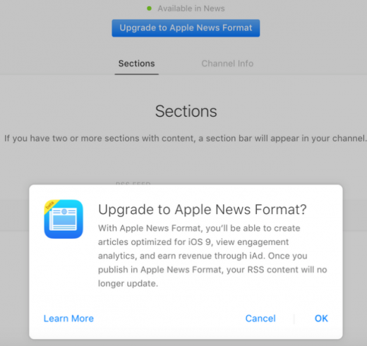 Apple news quietly opens up to smaller content publishers