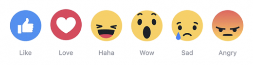 Why We Like Love fb’s New Reactions