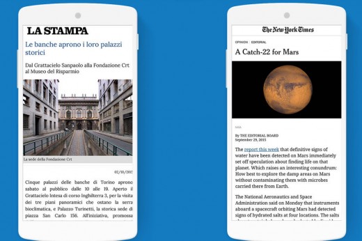 Google AMP vs. facebook instant Articles