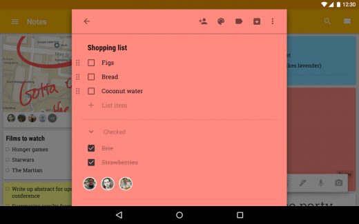 Google Keep can autocomplete your grocery list entries