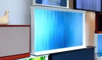 Samsung’s Serif TV is designed to blend in with your furniture