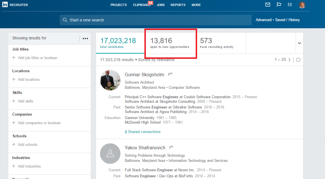Open to new opportunities feature on linkedin devicedaily