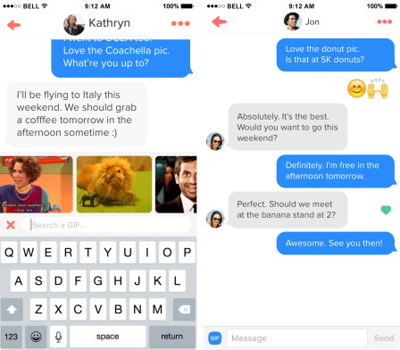 Tinder says GIFs and emoji lead to better connections