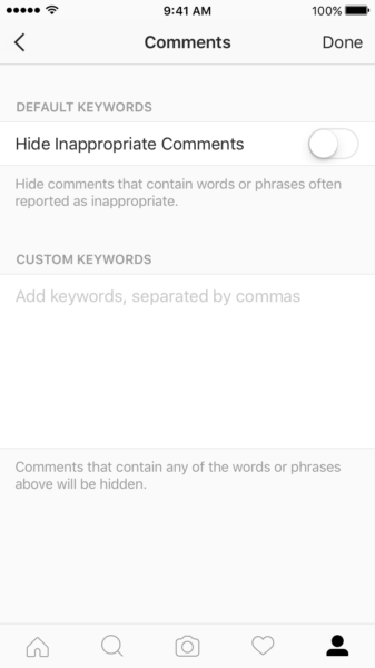 Instagram adds the ability to hide offensive & inappropriate comments
