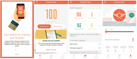 Placed entices users to share location with frequent flyer miles