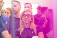 Apple’s Angela Ahrendts, Maintaining Her Low Profile, Surprises At New Store Opening