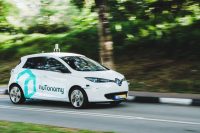 nuTonomy cabs ready for hailing in Singapore