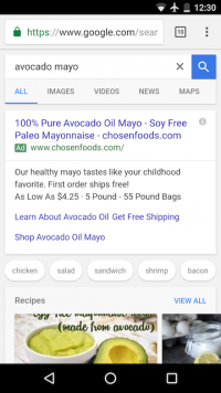 Google Adds Recipe Search To Mobile