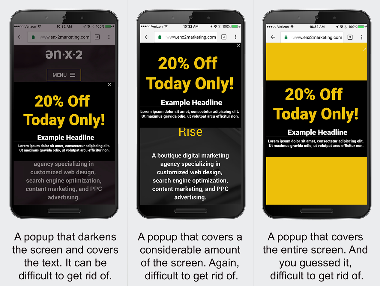 Are Chat Boxes Considered Intrusive Interstitials? - intrusive interstitials penalty enx2 marketing