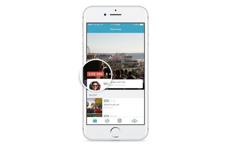 Periscope launches live 360 video broadcasting