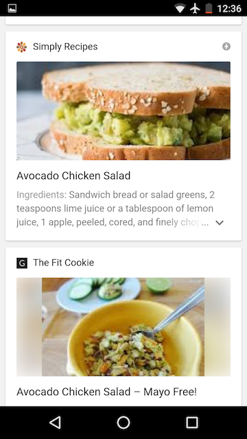 Google Adds Recipe Search To Mobile
