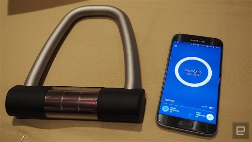 The Ellipse smart lock allows you to securely share your ride