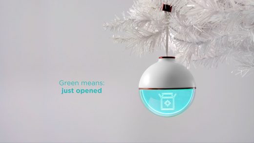 USPS made an ornament that displays package tracking updates