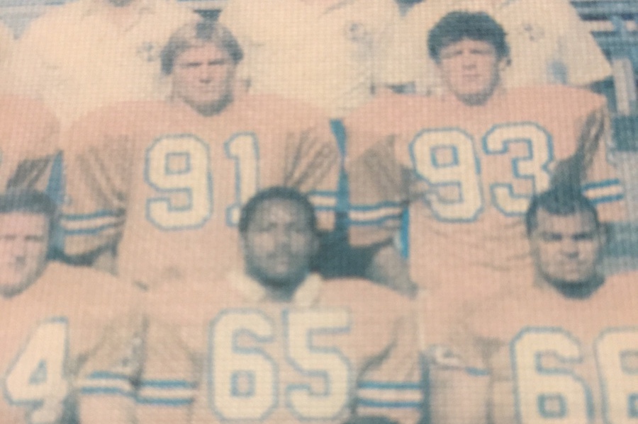 No. 93 Jim Joyce in Denver Broncos uniform 1984 (Jim Joyce photo used with permission)