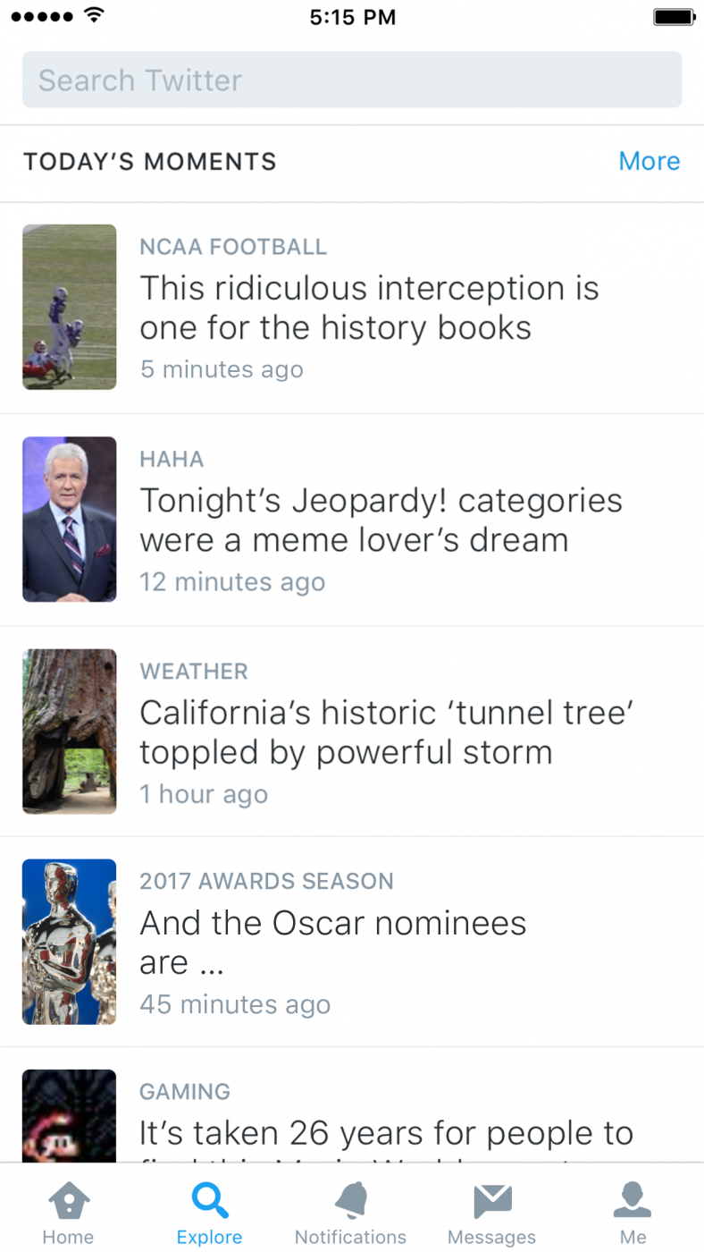 Twitter announces Explore, a discovery tool