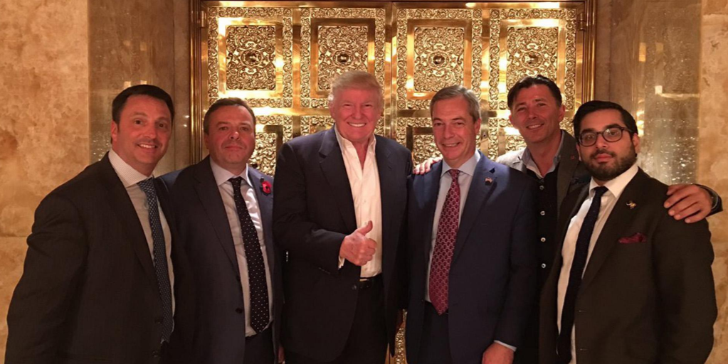 Leave EU team with Trump